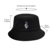 Wholesale Skull Finger Embroidered Bucket Hat