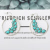 Wholesale New European and American Retro Cross-border Earrings Personalized Exaggerated Large Circle Leaves Turquoise Earrings Alloy Earrings