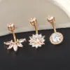 Wholesale Fashion Crown Stainless Steel Zircon Belly Ring 1 Piece 1 Set
