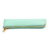 Wholesale Solid color leather large capacity pencil case