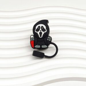 Straw cover [halloween-ghost] (with knife) / Bag without straw