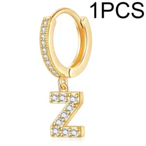 Single Alphabet Letter Earrings Z