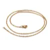 Wholesale PVD Coated 18K Gold Plated Geometric Titanium Steel Fashion Waterproof Non Tarnish Titanium Steel Lobster Trigger Clasp Closure Necklace