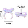 oly-3e1cf838be20c222405d7850a0efbbbd Wholesale UV Color Plated Mabei Solid Color Bow Hair Band Perforated Bead Cap Bead Holt DIY Beaded Pen Aessories Material Beads