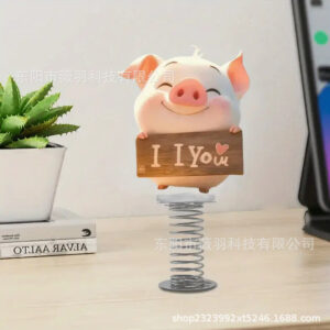 oly-3e2684e06f93b29e567d81609c0604bb Wholesale 2D Flat Acrylic Cute Pig Car Decoration Desktop Decorations