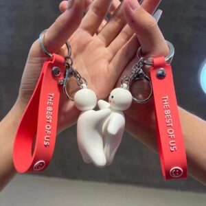 1 pair of magnetic hugging snowmen