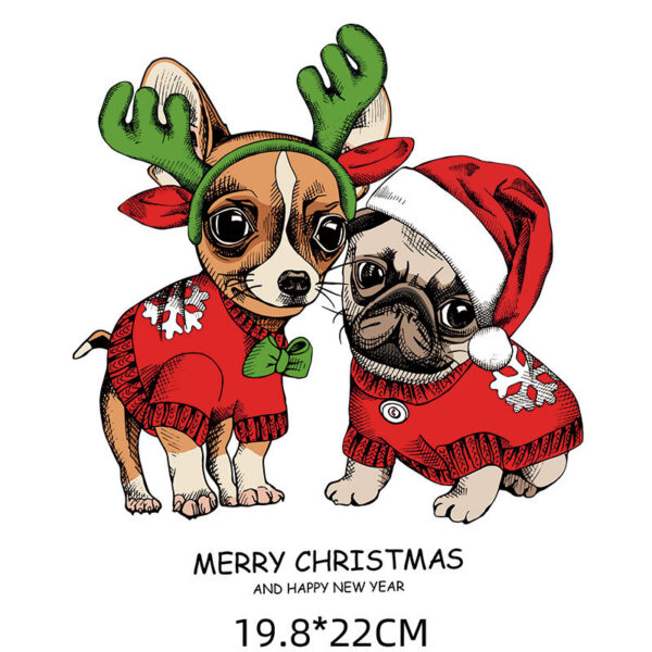 Wholesale Cartoon Santa hat heat transfer pattern