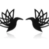 PVD Coated Real Gold Plated Dinosaur Heart Shape Stainless Steel Fashion Waterproof Non Tarnish Ear Studs