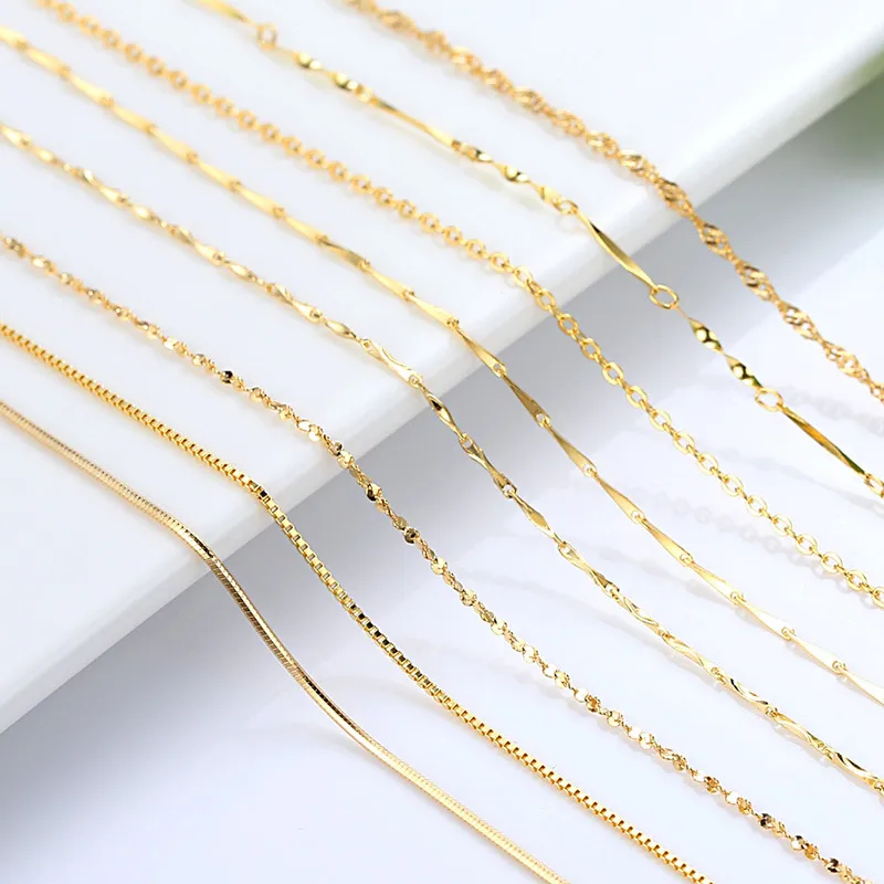 Wholesale Simple Style Solid Color Copper Necklace Copper Necklaces
