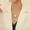 Wholesale Fashion Heart Shape Titanium Steel Plating Necklace 1 Piece