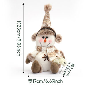 Knitted Snowball Doll Snowman