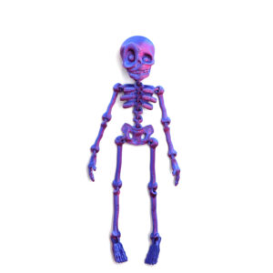 Skeleton man magnetic style - red and blue gradient