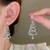 Wholesale Christmas Series Climbing Santa Claus Earrings