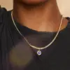 Wholesale PVD Coated Real Gold Plated Geometric Stainless Steel Simple Style Waterproof Non Tarnish 304 Stainless Steel Pendant Necklace