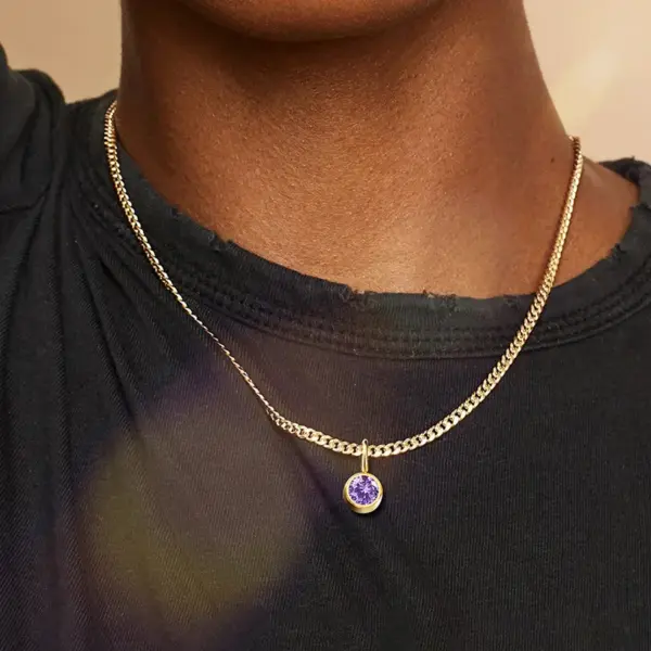 Wholesale PVD Coated Real Gold Plated Geometric Stainless Steel Simple Style Waterproof Non Tarnish 304 Stainless Steel Pendant Necklace