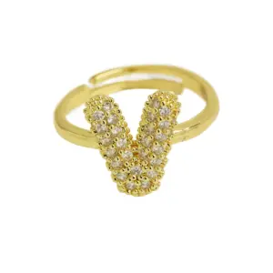 Gold Ring V / Adjustable opening