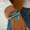 oly-3e6b5d5a0efbe9524f19c6e0fc638f07 Wholesale Western Denim Style Turquoise Cattle Head Hat Multi-layer Storestring Bracelet Multi-piece Beaded Bracelet