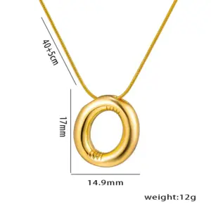 Titanium Steel Letter O
