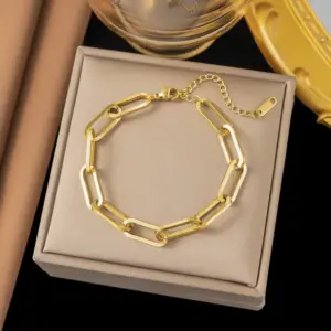 [Sle36] Cross Chain Bracelet / Gold