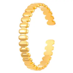 82 18k real gold vertical stripe 10549