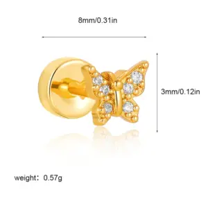 Gold Butterfly G048_15