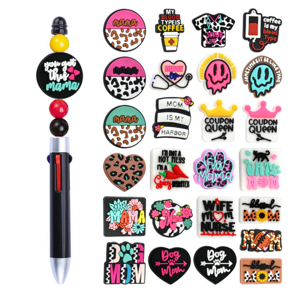 Wholesale Cute Cartoon Mother's Day Series Ballpoint Pen Beads