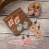 oly-3e78a2b683483c9035ddfcb545d7856a Wholesale Western style cactus suower earrings wooden earrings