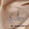 Wholesale PVD Coated Gold Plated Silver Plated Hummingbird 304 Stainless Steel French Style Simple Style Waterproof Non Tarnish Drop Earrings