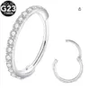 Wholesale 1 Piece Nose Rings & Studs Simple Style Shiny Solid Color G23 Titanium Inlay Zircon Ear Cartilage Rings & Studs Nose Rings & Studs Nose Pin
