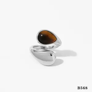 Silver Tigereye Ring B568