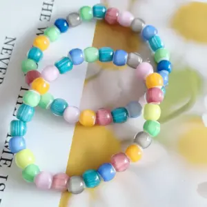 Thousand Flower Glaze - Barrel Beads