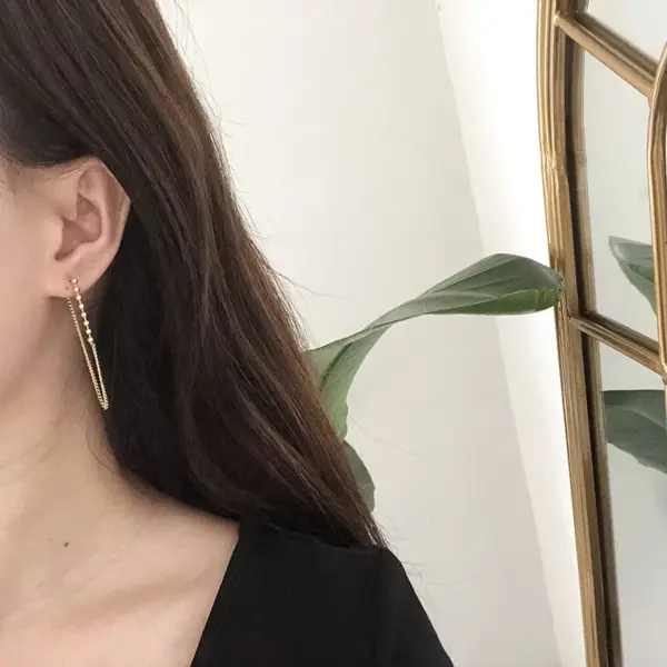 PVD Coated Real Gold Plated 18K Gold 304 Stainless Steel Waterproof Non Tarnish Earrings Ear Studs