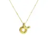 Wholesale Copper Simple Style Plating Constellation Pendant Necklace