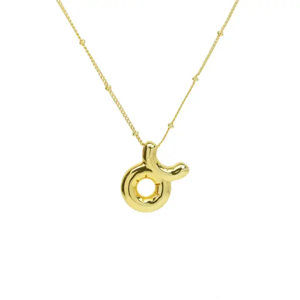 Wholesale Copper Simple Style Plating Constellation Pendant Necklace