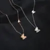 Wholesale 304 Stainless Steel 18K Gold Plated Plating Insect Necklace