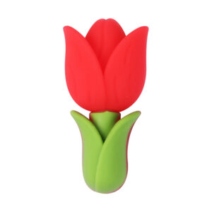 Red 3d tulips