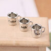 Wholesale 1:12 doll house mini scene accessories props DIY silver small cup cup cup miniature model