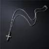 Wholesale Simple Cross Pendant Preserving Electroplated Copper Micro-inlaid Zircon Necklace