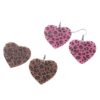 Wholesale Cross-border New Valentine's Day Love Leopard Sequin Pendant Earrings Acrylic Sexy Leopard Earrings Gift
