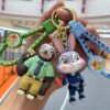 Wholesale Cross-border crazy animal city keychain cartoon doll schoolbag pendant car key chain pendant small gift