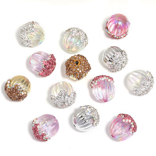 Wholesale Rhinestone pumpkin beads, pine cone beads, and other beaded bracelets