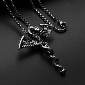 Flying Dragon in the Sky + titanium steel chain
