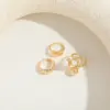 Wholesale Elegant Luxurious Classic Style Geometric Star Copper Plating Inlay Artificial Pearls 14k Gold Plated Open Ring
