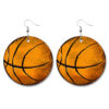 Wholesale Vintage Ball Distressed Leather Earrings