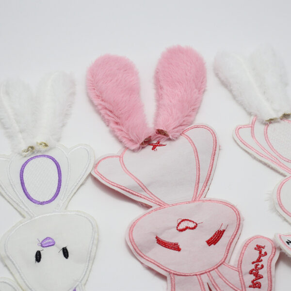 Wholesale Fluffy Rabbit Cloth Sticker Clothes Sticker Sweatshirt Coat Down Jacket Repair Hole Decoration Hand-stitched Embroidery Patch