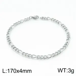 Steel Color 170 * 4mm = Bracelet KB146837-Z