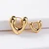 Wholesale 1 Pair Fashion Heart Shape Plating Copper 18k Gold Plated Earrings