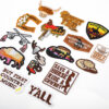 Wholesale Original Cartoon Cloth Stickers Western Cowboy Hat Party Cross-border Patch Computer Embroidered Stalk in stock Wholesale Embroidered Cloth Stickers