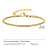 201 Stainless Steel Solid Color PVD Coated 18K Gold Plated Real Gold Plated IG Style Simple Style Waterproof Non Tarnish Plating Gold Sier Bracelets