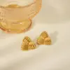 1 Pair Vintage Style Classic Style Triangle Geometric Spiral Stripe Plating 304 Stainless Steel 18K Gold Plated Ear Studs